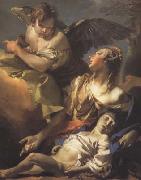 Giovanni Battista Tiepolo Hagar and Ismael in the Widerness (mk08) painting